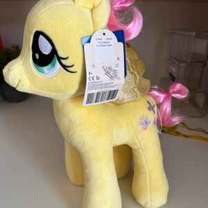 Build-A-Bear Yellow Pony with Pink Mane and Wings fluttershy my little pony